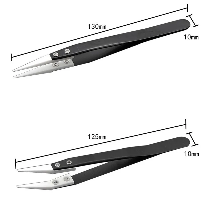 Устойчивы к нагреванию керамических пинцетов из нержавеющей стали кислотные щелочи и коррозионно-стойкие изоляционные электронные инструменты для ремонта