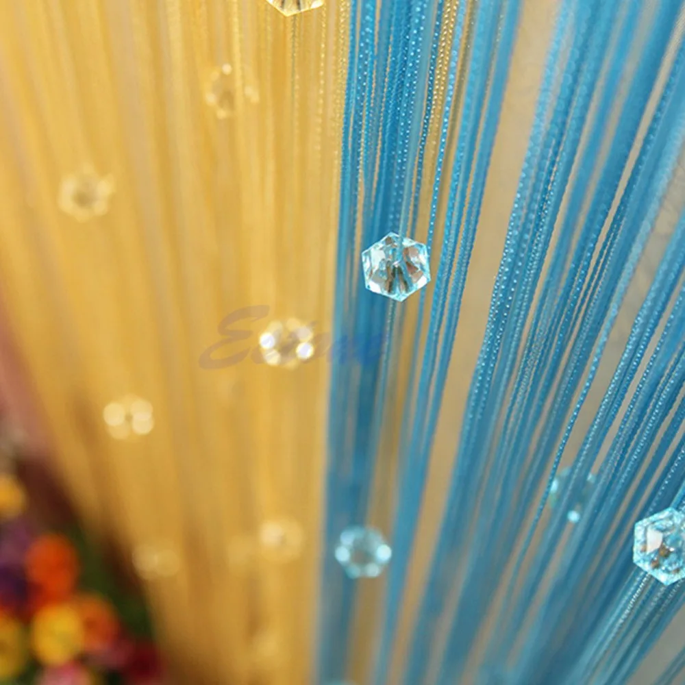 New Home Decor Chic Beaded Curtain Crystal Divider Decorative