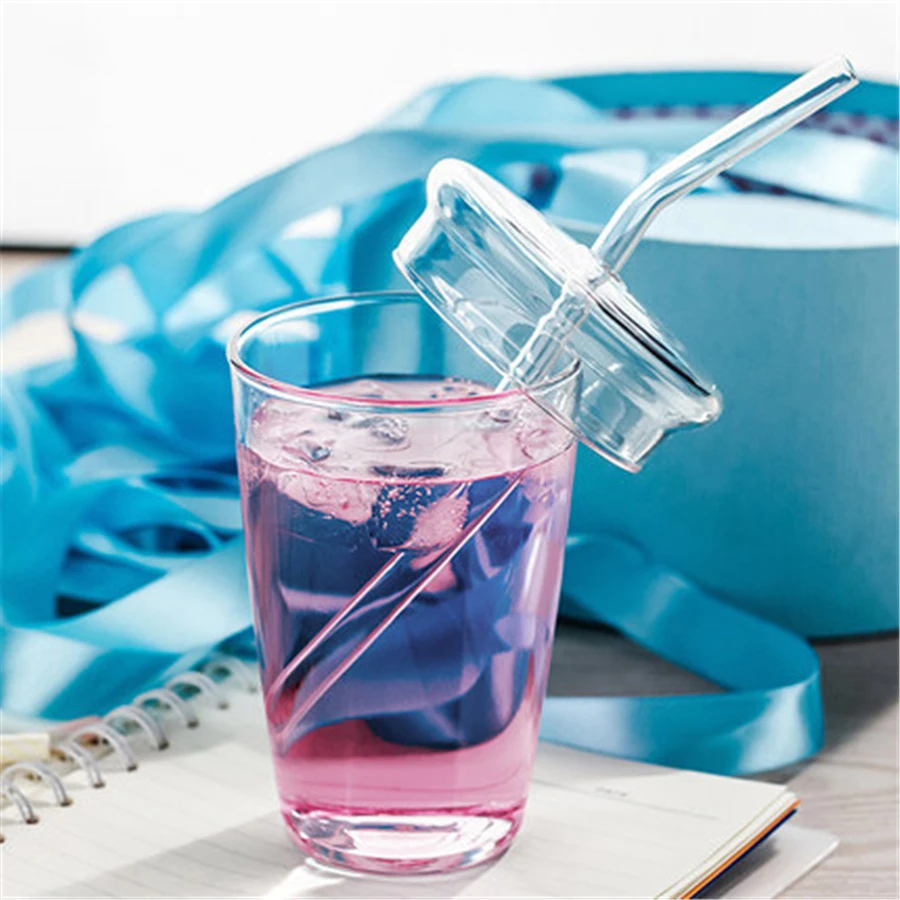 clear water bottle with straw