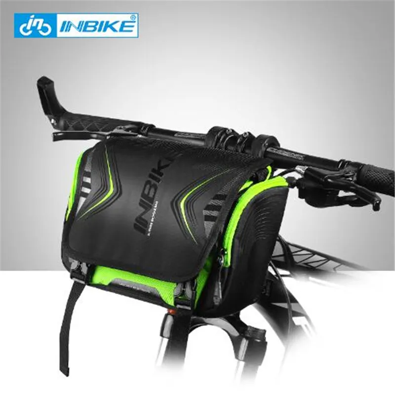 Водонепроницаемая велосипедная сумка INBIKE вместительная на руль с передней рамой