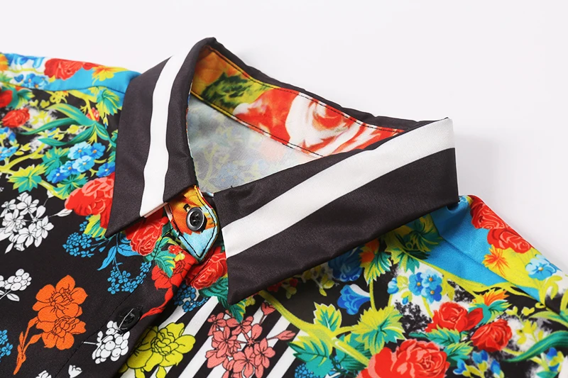 Женский комплект со средней юбкой LD LINDA DELLA, летний яркий комплект из 2-х предметов, блуза с цветочным принтом и плиссированная юбка средней длины