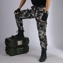 Спортивные Пеший Туризм брюки Для мужчин Военно-тактические брюки Для мужчин камуфляж охоты брюки восхождение брюки армейская тренировочные брюки