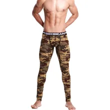 Мужские камуфляжные спортивные хлопковые леггинсы с принтом для йоги,, термобелье, кальсоны, нижнее белье для мужчин, s штаны c0315