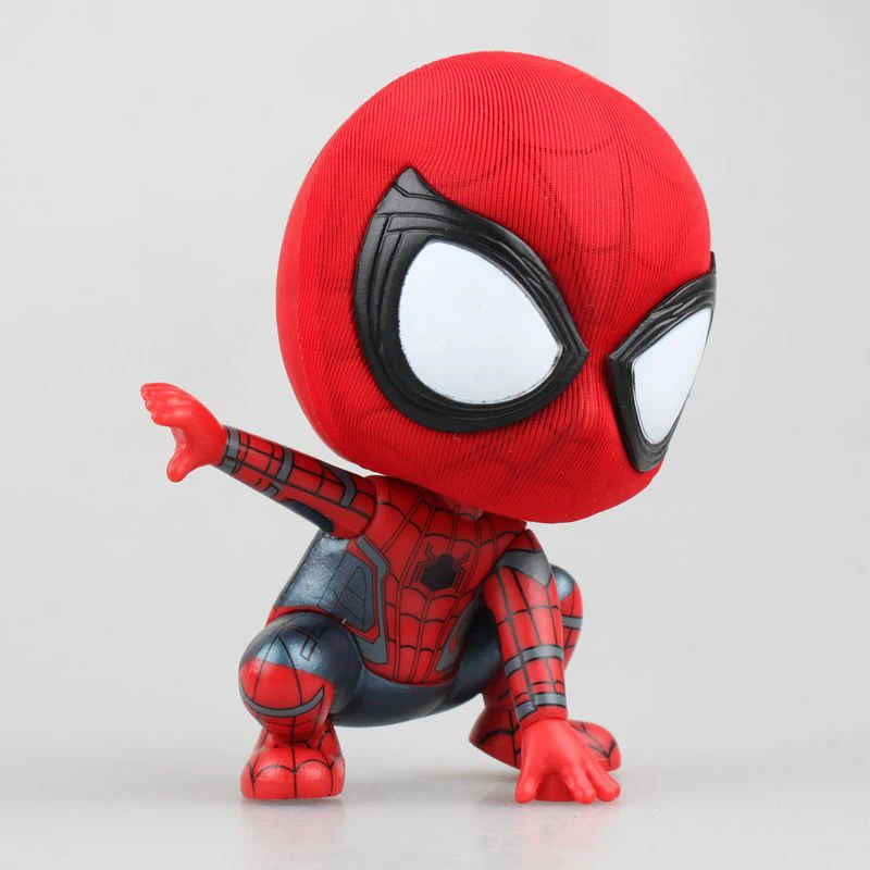  Bobble Head Spiderman Spider Man Hero PVC Action Figure Collection Model Doll Toy Gifts  (3)