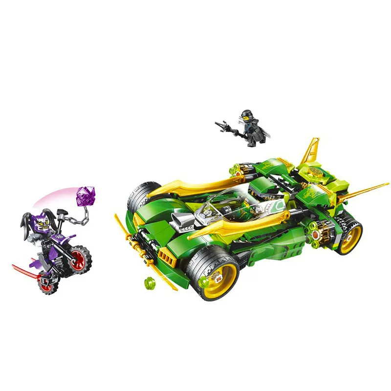 

Ninja 2018 Lloyd's Nightcrawler Racing Cars Building Blocks Children Assemble Toys Compatible LegoINGly NinjagoING