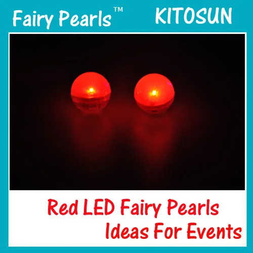 Red LED Fairy Pearls