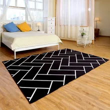Современный Полосатый клетчатый ковер для гостиной, спальни, ковры большого размера с принтом, нескользящий коврик для ванной комнаты, декоративный ковер высокого качества