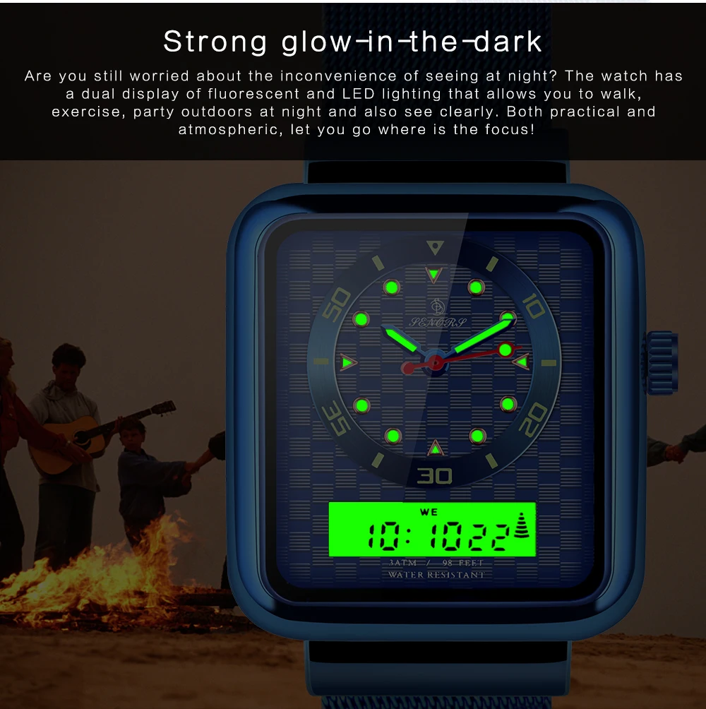 Watch Men Dual Display Watch Men Sport Luxury Watch Male (5)