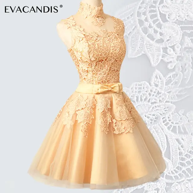 Us 50 69 38 Off Short Lace Party Dress Plus Size Embroidery Sleeveless Backless Evening Vintage Gold Women Christmas Vestidos De Fiesta In Us 50 69 38 Off Short Lace Party Dress Plus Size Embroidery Sleeveless Backless Evening Vintage Gold Women Christmas Vestidos De Fiesta In