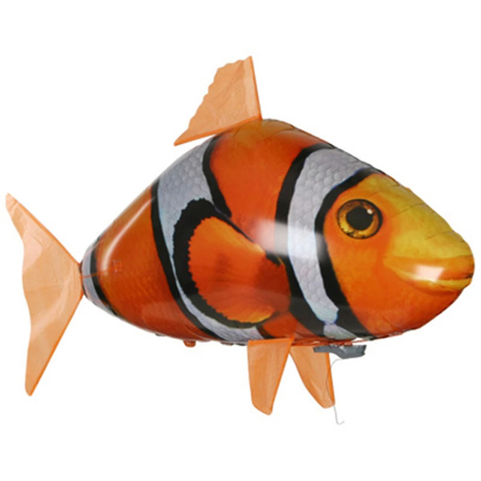 Balão de ar Brinquedos para o Natal Novo Controle Remoto Animais Tubarão Elétrico rc Voando Palhaço Peixe Natação Inflável Crianças 5 inflável peixe crianças brinquedos para o natal