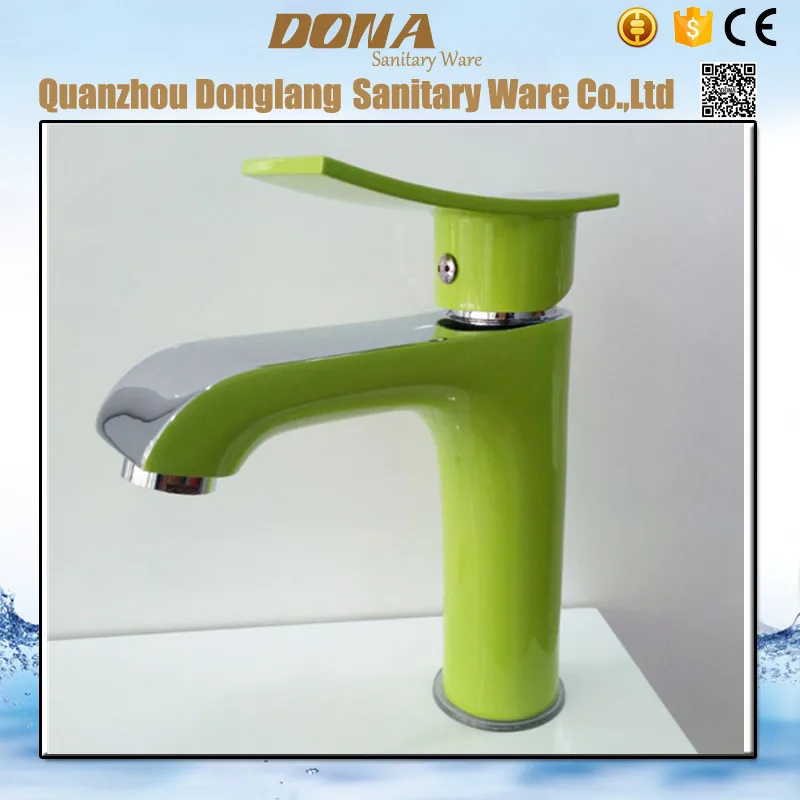 

Free shipping Green color surface bathroom basin faucet with high quality chrome plate bathroom basin sink mixer taps