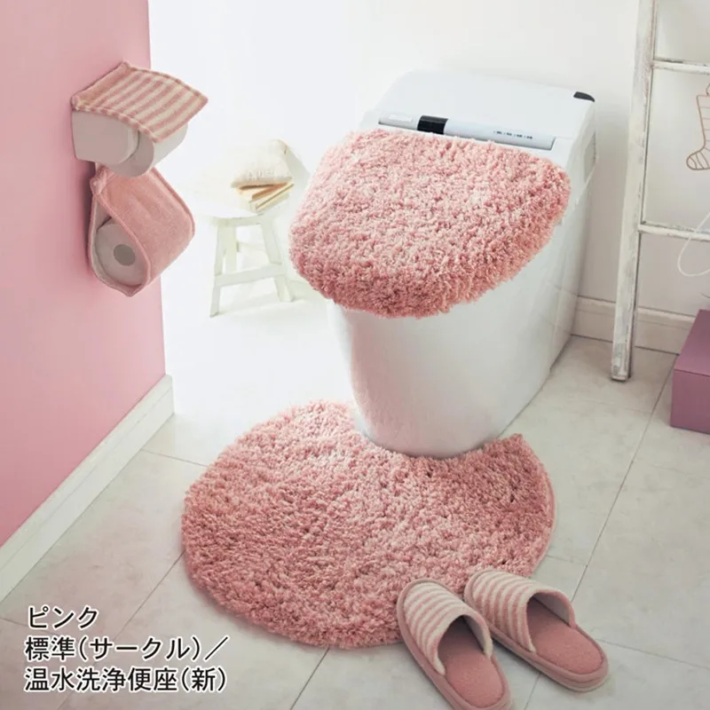 giraffe Gifts Treat Toilet Seat Cover Cute Animal Style Toilet Accessories Soft Plush Bathroom Warmer Mat
