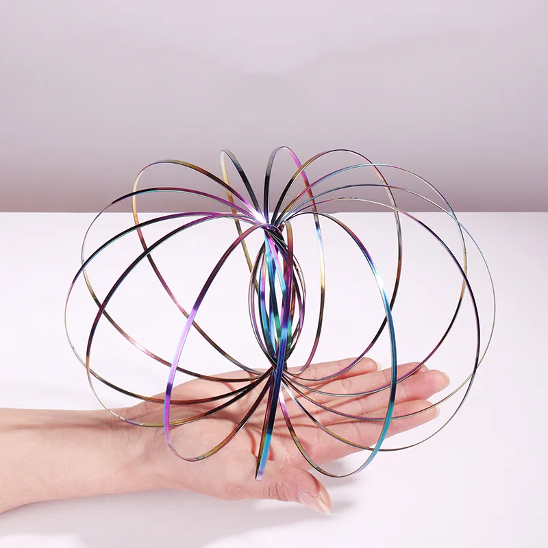 Aniti-stress Magic Toroflux  Funny Flow Ring Kinetic Spring Toys Outdoor Game Toys For Children 4