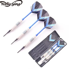 3/набор профессиональных 18 г из высококачественного Латунный Мягкий Наконечник электронный Дартс хвост синий бар Дартс практика