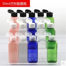 50 мл пластиковая бутылка флип мл aliquots бутылка лук Квадратная бутылка пробоотборник бутылка 10 шт./партия