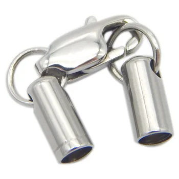 

5pcsStainless Steel Sliver Jewelry Bracelet End Clasps DIY Connectors Accessories Making Components Fittings 2.2/2.6/3.2/4/5mm B