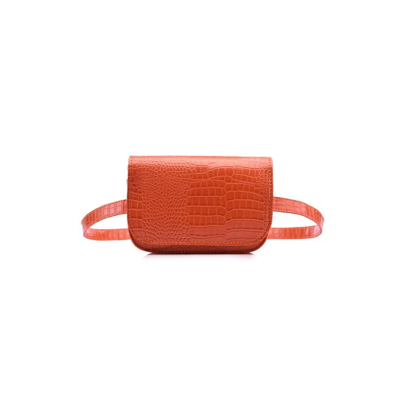 Herald модная женская поясная сумка с ремнем из искусственной кожи крокодила поясная сумка маленькая женская сумка дорожная сумка поясная сумка Bolsas - Цвет: orange