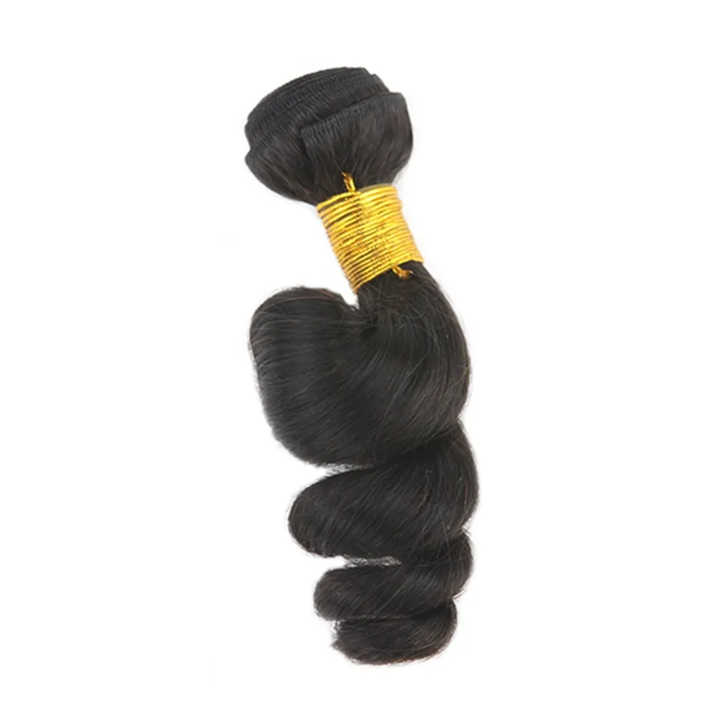 

Full Shine 100% Remy Brazilian Human Hair Tressens Natural Black Loose Wavy Hair Weft Weave Extension Loose Wave Hair Bundles