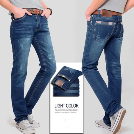 2014 New Mens Jeans Famous Brand Fashion Designer Men Large Size 28-38 3758 Hot Sale Pants Free Shipping | Мужская одежда