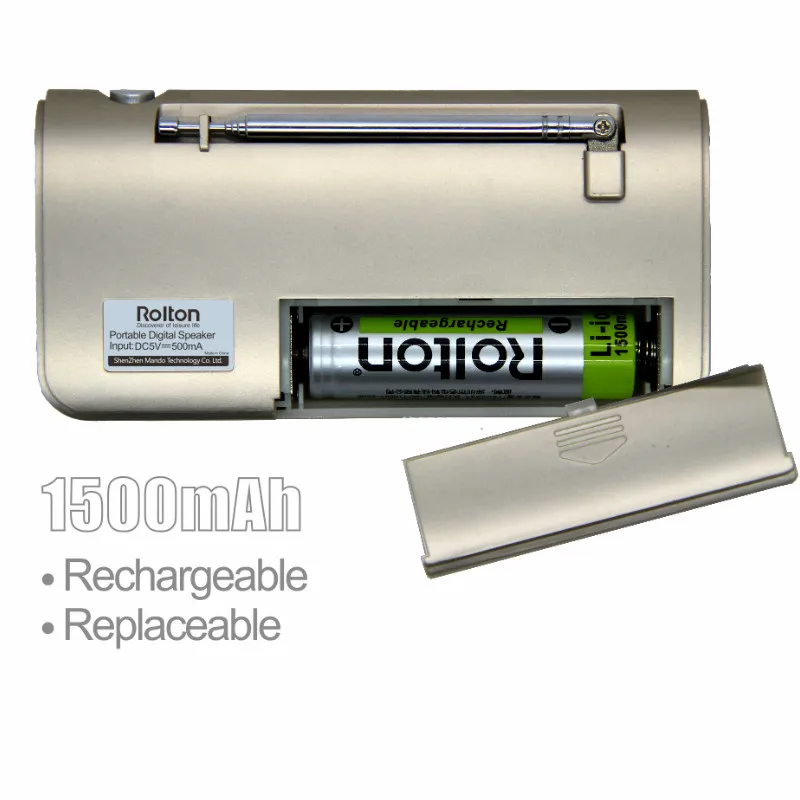 Портативный Полнодиапазонный радиоприемник Rolton T50 + мм кнопка SW для пожилых людей