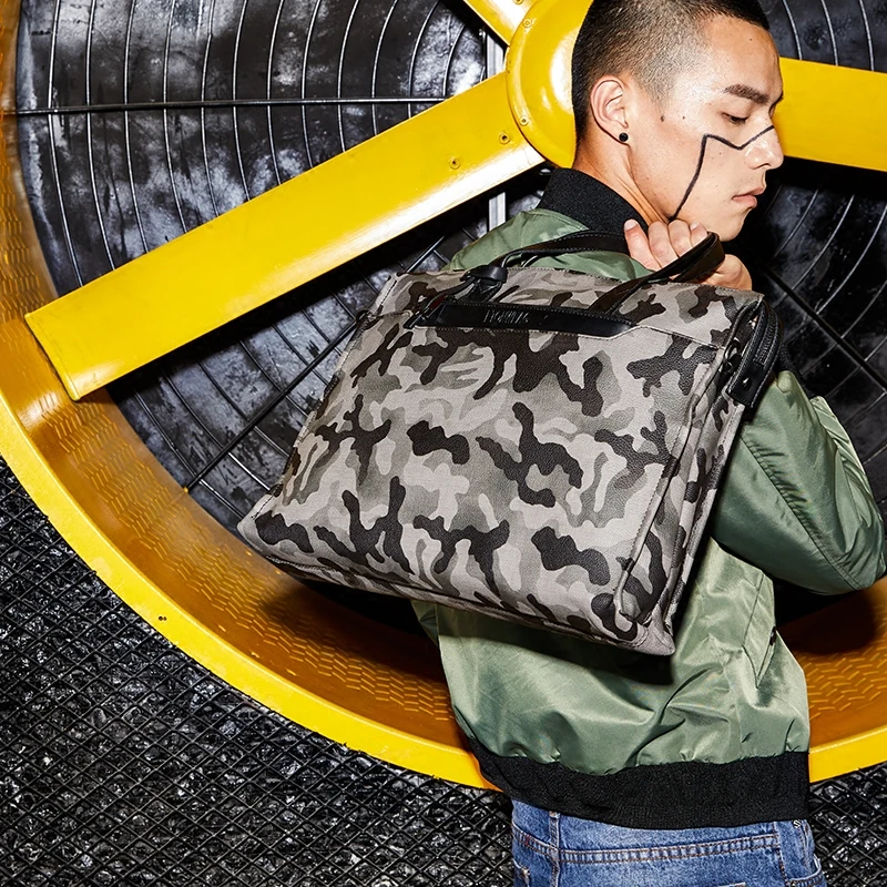 

Tidog New fashion camouflage horizontal handbag business briefcase