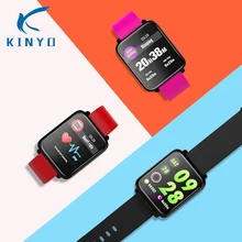 Kinyo Smart Band Большая Экран мониторинга сердечного ритма крови Давление мониторинга Мульти Спорт режим Плавание IP67 Водонепроницаемый Smartband