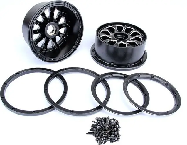 Best Price CNC alloy metal wheel hub set fit HPI LOSI 5IVE -T ,ROVAN LT
