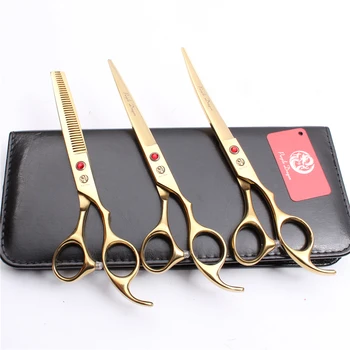 

20Sets U3 Suit 7.0" 19.5cm 440C Wholesale Purple Dragon Professional Pets Hair Clippers Grooming-for-dog Mascotas Scissors Z3003