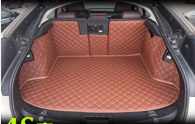 

Good mats! Full set car trunk mats for BMW 5 Series GT F07 2016-2010 waterproof durable cargo liner boot carpets,Free shipping