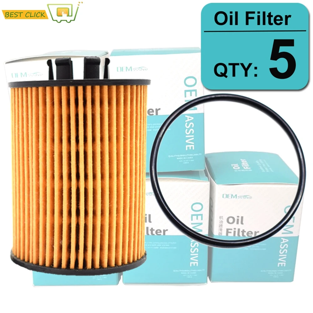 

Set Of (5) 9192425 Oil Filter For Opel Agila A H00 Astra G H Combo Corsa B C D Meriva Tigra TwinTop Suzuki Wagon R Vauxhall 1.4L