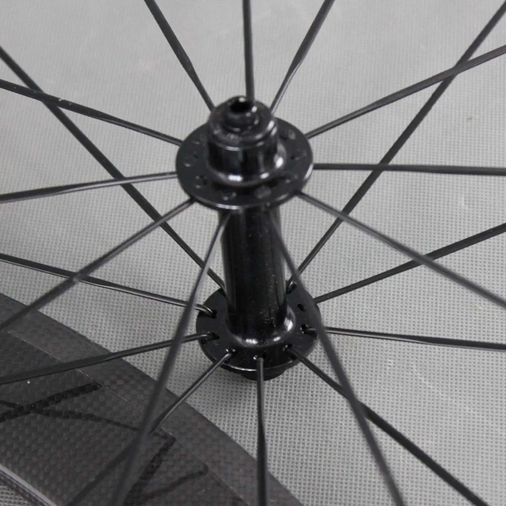 Discount ICAN BIKES carbon wheels 50mm road tubular bicycle wheelset SP-50T 4
