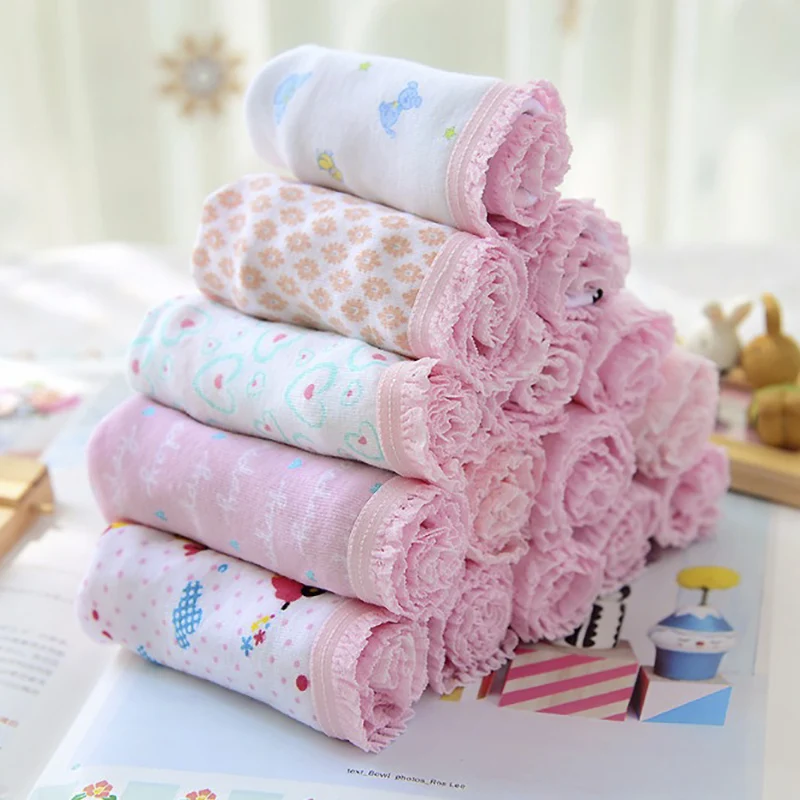 6Pcs/Lot Cotton Baby Girls Briefs Teenage Panties for Girls Kids Briefs Shorts Girls Underwear Children Underpants Clothes