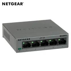 Netgear GS305-100PES-переключатель 5 пуертос Ethernet Gigabit 10/100/1000 Montaje de pared Gris