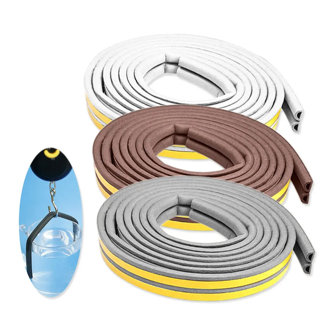 5M Self Adhesive Seal Strips Foam Draught Excluder Self Adhesive Window