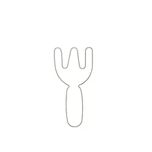 Абрикос 1 шт. еды в форме вилки для выпечки тортов с помадной начинкой декоративная форма инструменты форма для торта из нержавеющей стали печенье Форма-резак для украшения торта