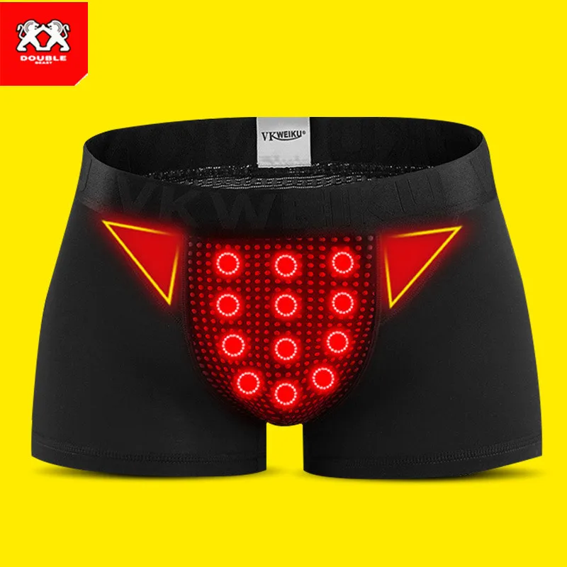 Sous-vêtement De Thérapie Magnétique Pour Homme - Massage énergétique - Anti-frottement - Soutien De Balle - Sous-vêtements Pour Homme, 3 Pièces X D, 4XL