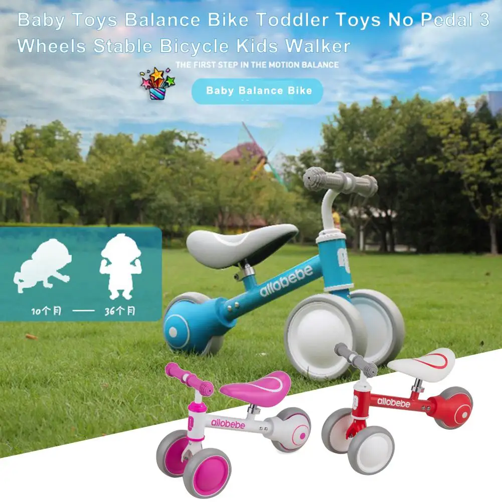 Clearance Baby Balance Toys Bike Toddler Toys No Pedal 3 Wheels Stable Bicycle Kids Walker Baby Balance Bike help baby Learn To Walk 3 Clearance Baby Balance Toys Bike Toddler Toys No Pedal 3 Wheels Stable Bicycle Kids Walker Baby Balance Bike help baby Learn To Walk 3