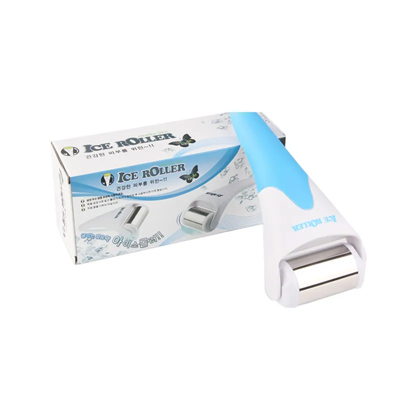 Cold Stainless Head  Ice Roller Calm Skin Cool Face Body Facial Massager Facial Lift  Skin Rejuvenation Iced Wheel Derma Roller 