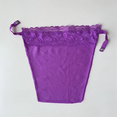 Новое поступление, 1 шт., быстрый легкий бюстгальтер, кружевной зажим, женский, обернутый грудь, сексуальный кружевной корсет, покрытие, скромная панель, Прямая поставка, оптовик - Цвет: Purple
