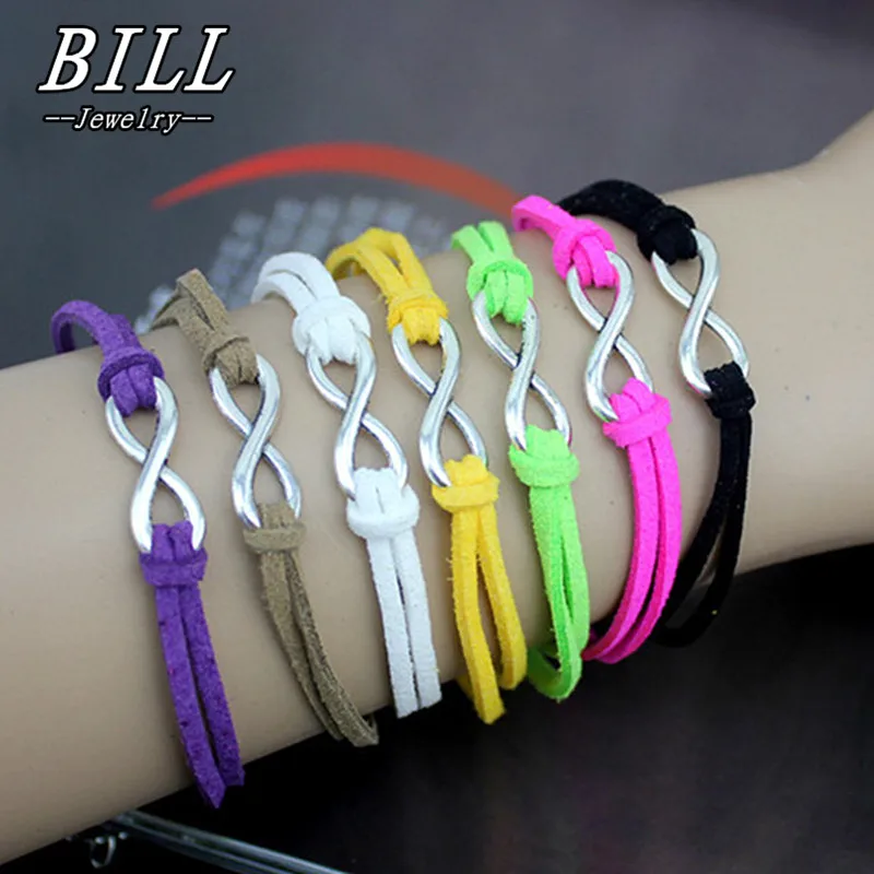 

SL136 Various Colors Fashion Vintage Pure Hand Infinity Bracelets Jewelry Statement Charm Bracelet HOT 2018