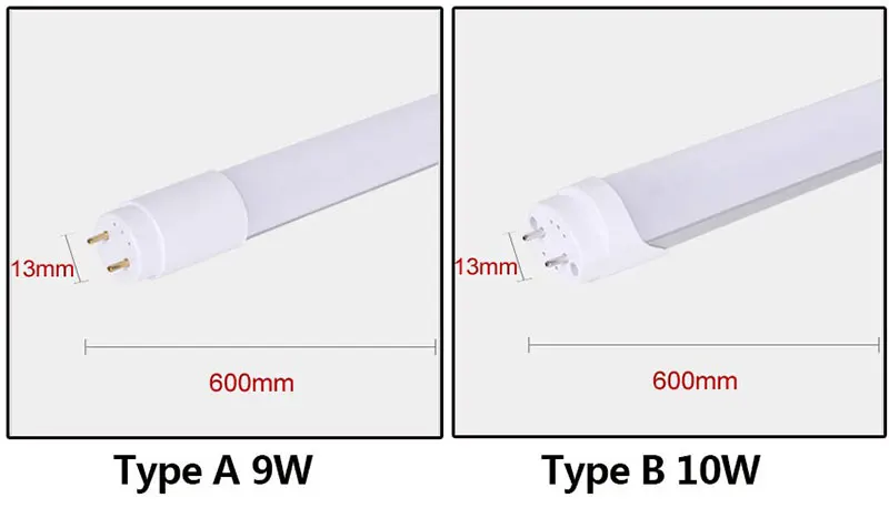 T8 светодиодный трубчатый светильник 600 мм 9 Вт 10 Вт Светодиодный Интегрированный светильник 220 В SMD 5730 светильник ing светодиодный светильник настенный светильник Холодный белый
