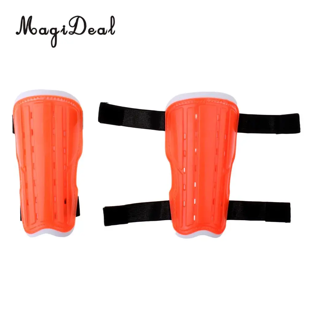 MagiDeal Lightweight Soccer Football Training Sports Padded Shin Guard Pads Protector White for Hockey Basketball Volleyball