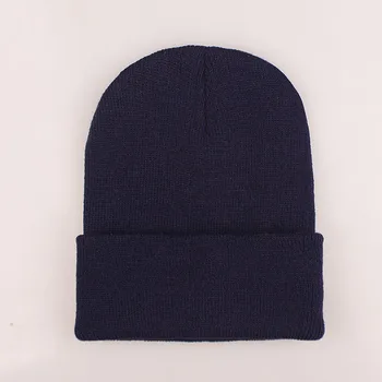 1270~solid color cotton beanie main image 1