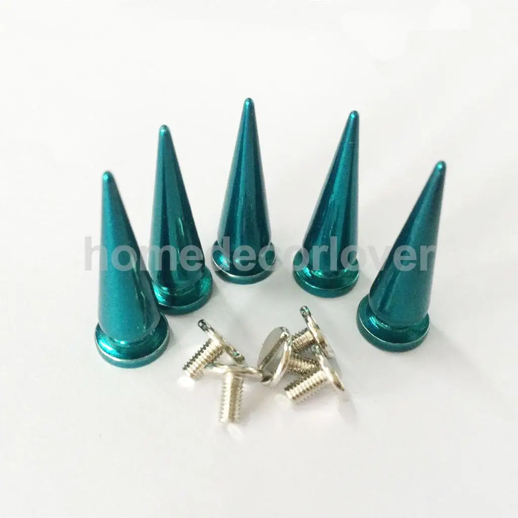 10pcs Copper Cone Screw Stud Leather Craft Spike Rivets Shoe Clothing Decoration