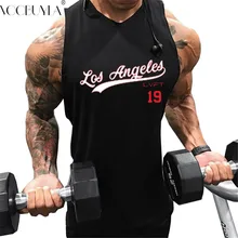 Voobuyla, майка без рукавов для спортзала, мужская майка для бега, летняя, хлопковая, дышащая, Мужская майка, майка для спортзала, тренировки, фитнеса, футболка, Спортивная рубашка