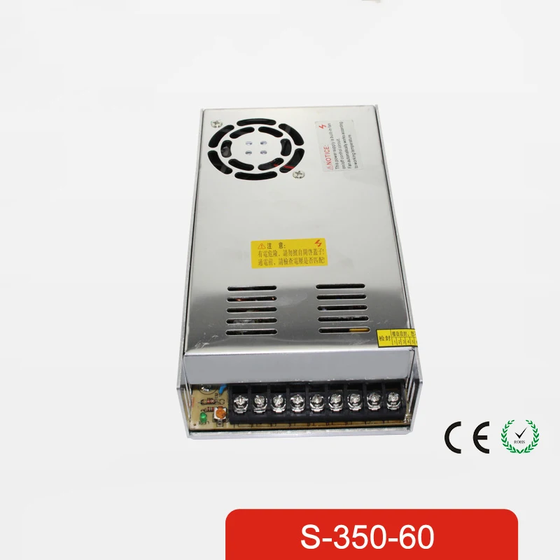 

Promotion for Sale 350W 5.8A Single Output 60V Switching power supply AC TO DC for CNC Led strip S-350-60