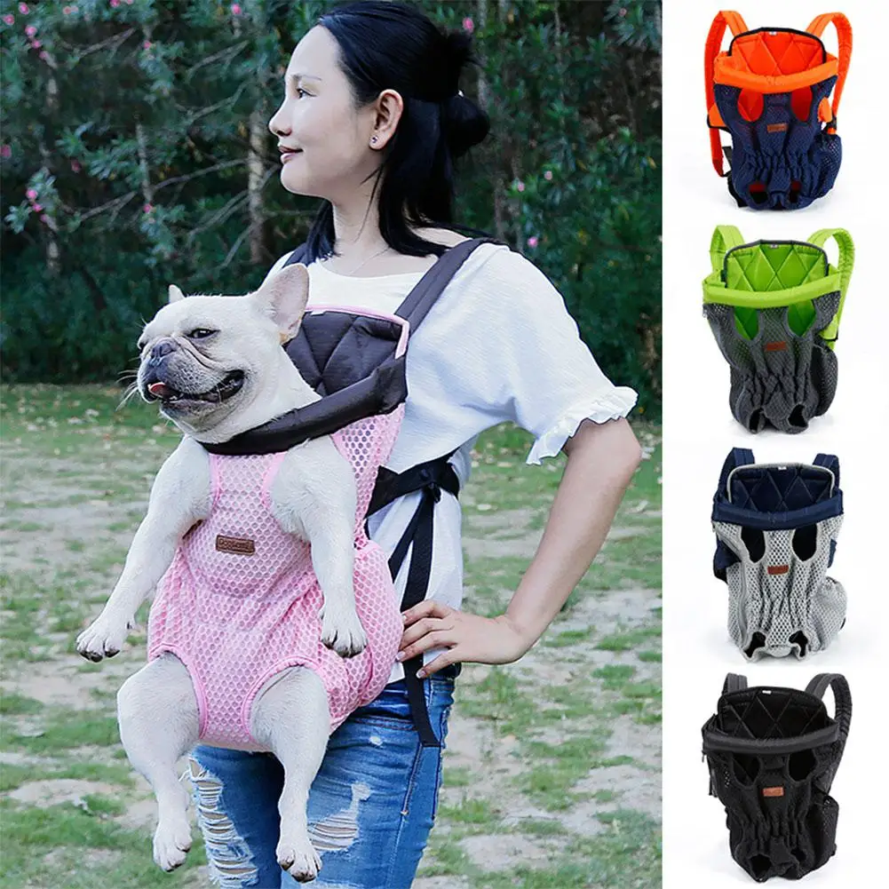 

Breathable Pet Mesh Backpack Front Chest Holder for Outdoor Small Medium Dogs Cats Carrier Bag