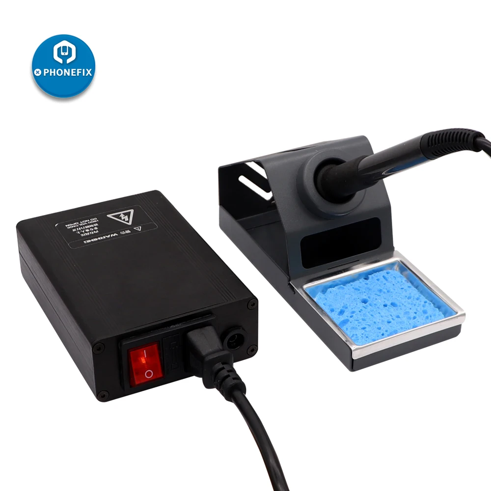 

110V 220V PHONEFIX T12 soldering station Portable T12-D Digital Soldering Iron Constant Temperature Lead-Free Soldering Station
