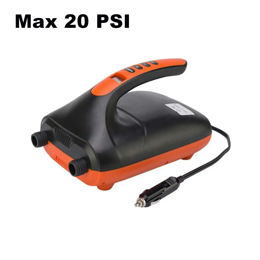 12V SUP Max 16/20 PSI Интеллектуальный надувной насос электрический воздушный насос двухступенчатый для наружной доски весла - Название цвета: 20PSI