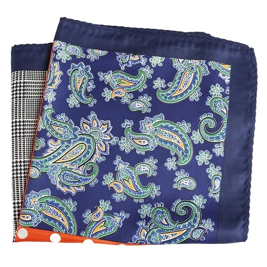 PH040 Pocket Square Портной Смит для мужчин s карманные квадраты Винтаж Большой размер в горошек клетчатый Пейсли костюм носовые платки роскошные мужские носовые аксессуары - Цвет: PH040 Pocket Square
